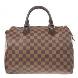 Pre Owned Louis Vuitton Damier Ebene Speedy 30