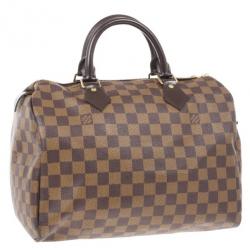 Pre Owned Louis Vuitton Damier Ebene Speedy 30