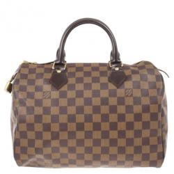 Pre Owned Louis Vuitton Damier Ebene Speedy 30