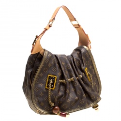 Pre Owned Louis Vuitton Monogram Canvas and Leather Limited Edition Kalahari GM Bag