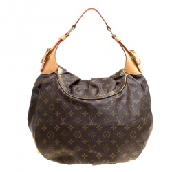 Pre Owned Louis Vuitton Monogram Canvas and Leather Limited Edition Kalahari GM Bag