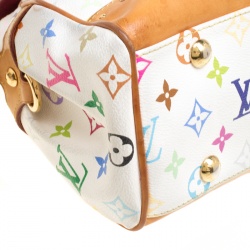 مملوكة مسبقًا Louis Vuitton White Multicolor Monogram Canvas Beverly Bag