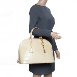 Pre Owned حقيبة لوي فيتون ألما فيرنيه أمارنت أحمر داكن مونوغرامي