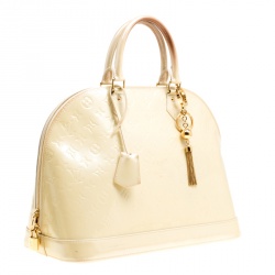 Pre Owned حقيبة لوي فيتون ألما فيرنيه أمارنت أحمر داكن مونوغرامي