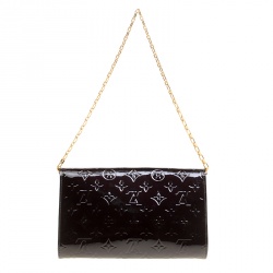 Pre Owned Louis Vuitton Amarante Monogram Vernis Ana Clutch