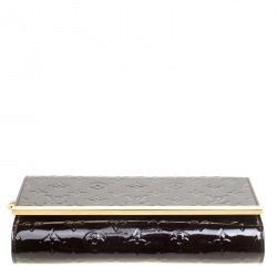 Pre Owned Louis Vuitton Amarante Monogram Vernis Ana Clutch