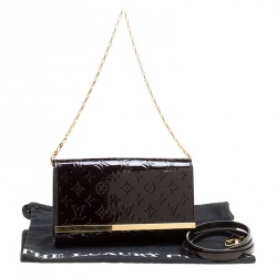 Pre Owned Louis Vuitton Amarante Monogram Vernis Ana Clutch