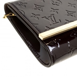 Pre Owned Louis Vuitton Amarante Monogram Vernis Ana Clutch
