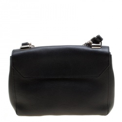 Pre Owned Louis Vuitton Black Leather Lockme II BB Bag