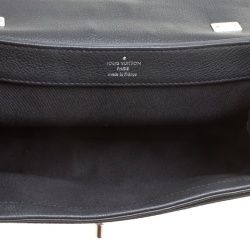 Pre Owned Louis Vuitton Black Leather Lockme II BB Bag