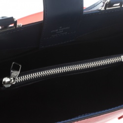 Pre Owned Louis Vuitton Coquelicot Epi Leather Kleber MM Bag