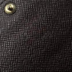 Pre Owned Louis Vuitton Damier Ebene Canvas Sarah Flap Wallet