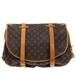 Pre Owned Louis Vuitton Monogram Canvas Saumur 43
