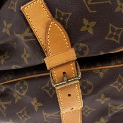 Pre Owned Louis Vuitton Monogram Canvas Saumur 43