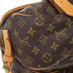 Pre Owned Louis Vuitton Monogram Canvas Saumur 43