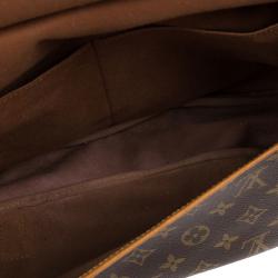 Pre Owned Louis Vuitton Monogram Canvas Saumur 43