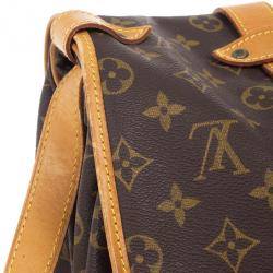 Pre Owned Louis Vuitton Monogram Canvas Saumur 43