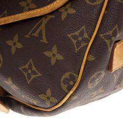 Pre Owned Louis Vuitton Monogram Canvas Saumur 43