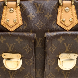 Louis Vuitton Monogram Canvas and Leather Manhattan PM Bag