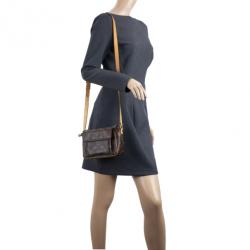 Louis Vuitton Monogram Viva Cite PM Brown Leather Cloth ref.100703 - Joli  Closet