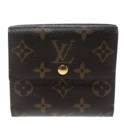  Louis Vuitton Monogram Elise Compact Wallet