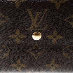 مملوكة مسبقًا Louis vuitton Monogram Canvas Elise Compact Wallet