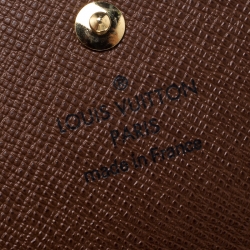 مملوكة مسبقًا Louis vuitton Monogram Canvas Elise Compact Wallet