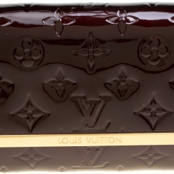 مملوكة مسبقًا Louis Vuitton Amarante Monogram Vernis Rossmore MM Clutch Bag