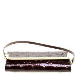 مملوكة مسبقًا Louis Vuitton Amarante Monogram Vernis Rossmore MM Clutch Bag