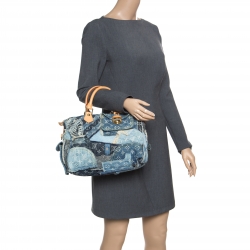 Speedy Louis Vuitton speddy 30 denim patchwork Blue ref.51155 - Joli Closet