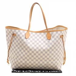 Louis Vuitton Damier Azur Canvas Neverfull GM Bag