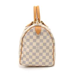 Pre Owned Louis Vuitton Damier Azur Canvas Speedy 30 Bag