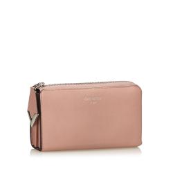 Louis Vuitton Pink Veau Cachemire Leather Comete Wallet