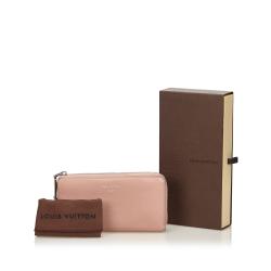 Louis Vuitton Pink Veau Cachemire Leather Comete Wallet