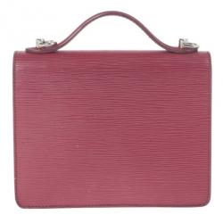 Pre Owned Louis Vuitton Fushia Epi Monceau BB