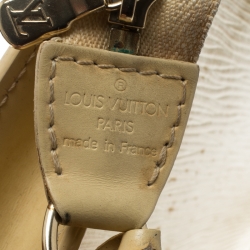 Pre Owned حقيبة إكسسوارات صغيرة لوي فيتون جلد أيبي صفراء