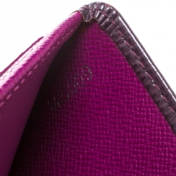 Pre Owned محفظة لوي فيتون جلد إيبي بنفسجية