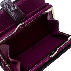 Pre Owned محفظة لوي فيتون جلد إيبي بنفسجية