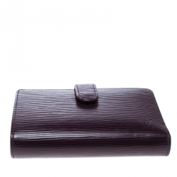 Pre Owned محفظة لوي فيتون جلد إيبي بنفسجية