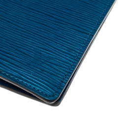 مملوكة مسبقًا محفظة لوي فيتون جلد إيبي زرقاء