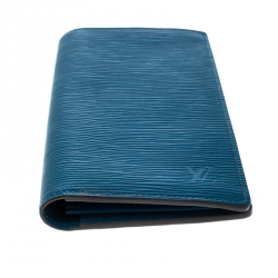 مملوكة مسبقًا محفظة لوي فيتون جلد إيبي زرقاء