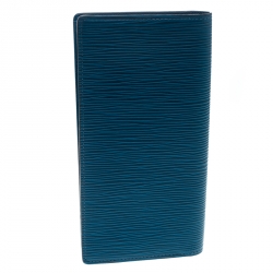 مملوكة مسبقًا محفظة لوي فيتون جلد إيبي زرقاء