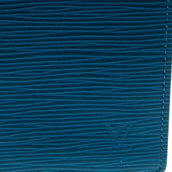 مملوكة مسبقًا محفظة لوي فيتون جلد إيبي زرقاء