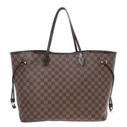 Pre Owned Louis Vuitton Damier Ebene Neverfull GM Tote