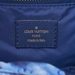 Pre Owned Louis Vuitton Grand Bleu Monogram Ikat Floral Nylon Limited Edition Noefull Bag