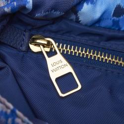 Pre Owned Louis Vuitton Grand Bleu Monogram Ikat Floral Nylon Limited Edition Noefull Bag