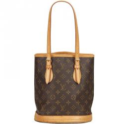 Pre Owned Louis Vuitton Monogram Canvas Petit Bucket Bag