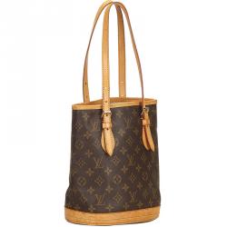 Pre Owned Louis Vuitton Monogram Canvas Petit Bucket Bag