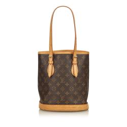 Pre Owned Louis Vuitton Monogram Canvas Petit Bucket Bag