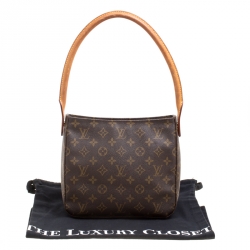 Pre Owned Louis Vuitton Monogram Canvas Looping MM Bag